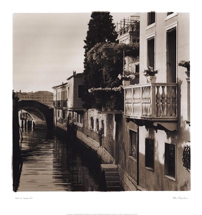 Framed Ponti di Venezia No. 5 Print