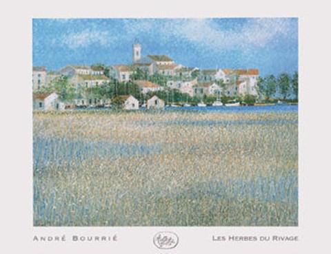 Framed Les Herbes Du Rivage Print