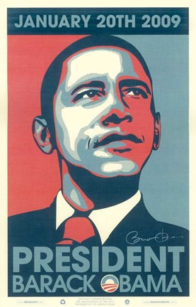 Framed Barack Obama - 2009 Inaugural Gallery Print - Matte Finish Print