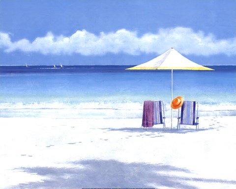 Framed Beach Life II Print