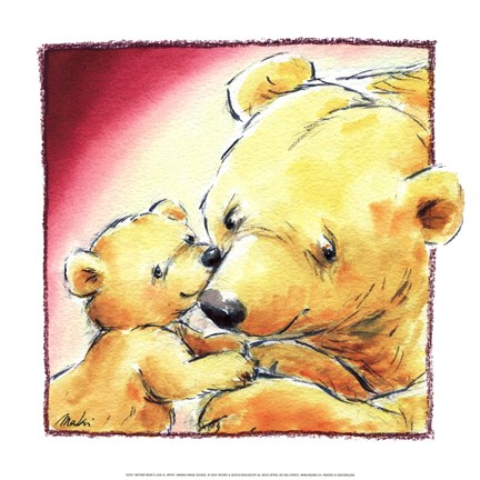 Framed Mother Bear&#39;s Love III Print
