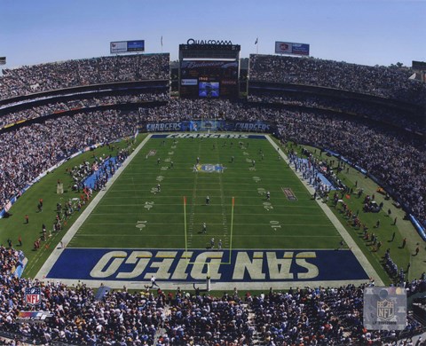 Framed Qualcomm Stadium 2009 Print