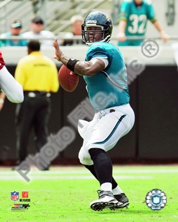 Framed David Garrard 2009 Action Print