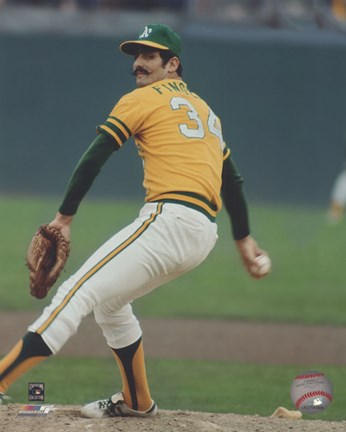 Framed Rollie Fingers Action Print