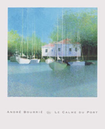 Framed Le Calme Du Porte Print