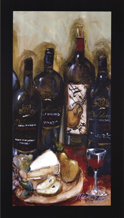 Framed Wine Tasting Panel III Print