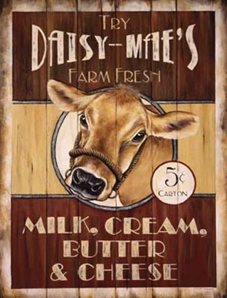 Framed Daisy Mae&#39;s Farm Fresh Print