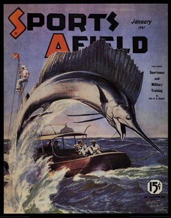 Framed Sports Afield - January, 1941 Print