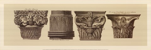 Framed Capitals I, (The Vatican Collection) Print