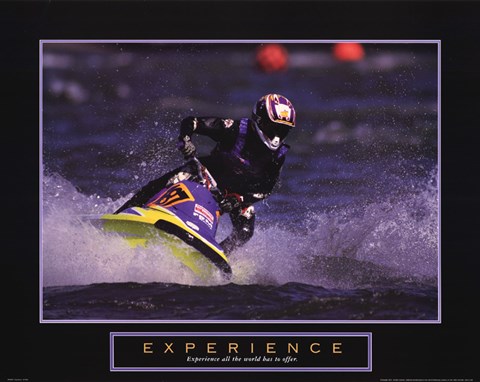 Framed Experience - Jet Skier Print