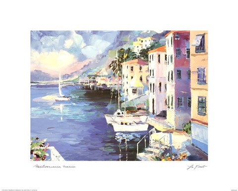 Framed Mediterranean Sunrise Print
