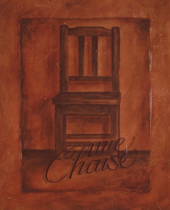 Framed Une Chaise Print