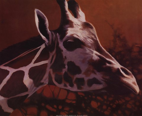 Framed Giraffe Grande Print