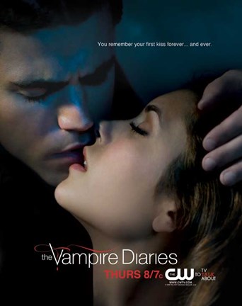 Framed Vampire Diaries - style D Print