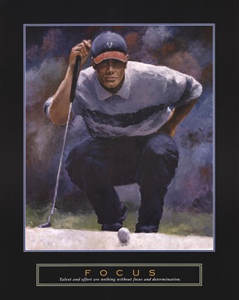 Framed Focus - Golf Print