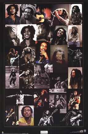 Framed Bob Marley - Collage Print