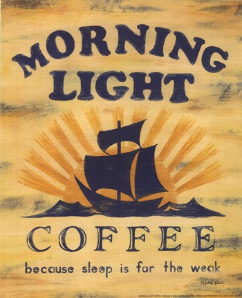 Framed Morning Light Coffee Print