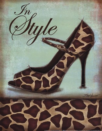 Framed Giraffe Shoe Print