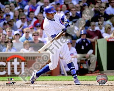 Framed Alfonso Soriano 2010 Action Print