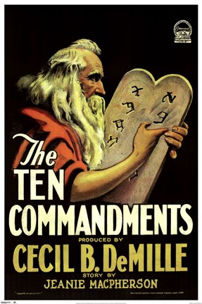 Framed Ten Commandments, c.1956 Print