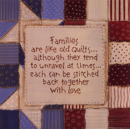 Framed Family Quilts Print