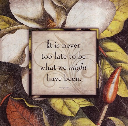 Framed It&#39;s Never Too Late Print