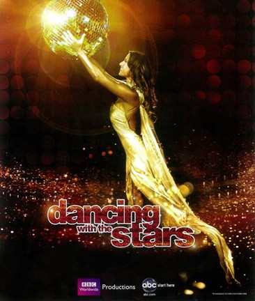 Framed Dancing with the Stars Disco Ball Print