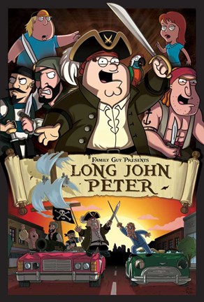 Framed Family Guy Logn John Peter Print