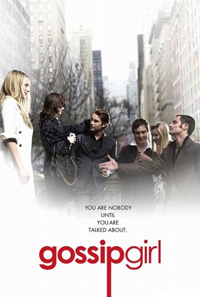 Framed Gossip Girl - You are Nobody Until You Are Talked About You White Print