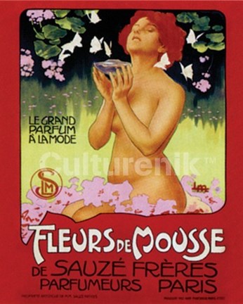 Framed Metlicovitz - Fleurs De Mousse Print