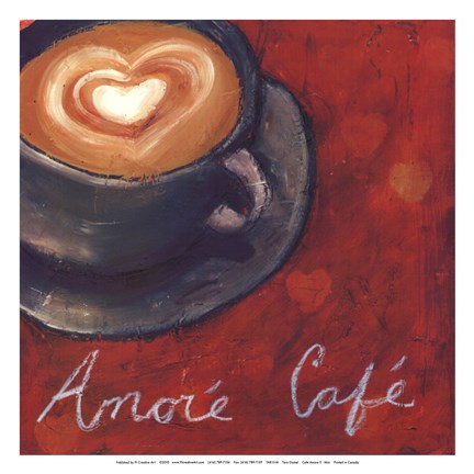 Framed Cafe Amore II Print
