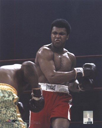 Framed Muhammad Ali Vs. Joe Frazier Madison Square Garden, NY 1974(#18) Print