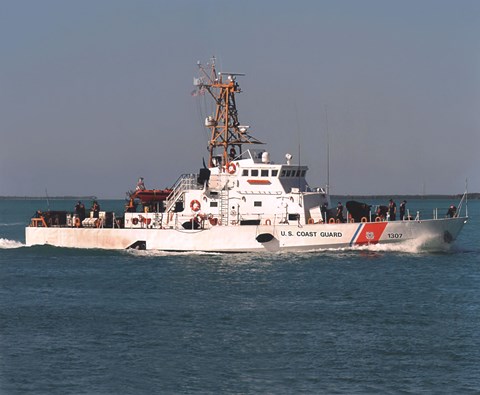 Framed Coast Guard Cutter &quot;Ocracoke&quot; United States Coast Guard Print