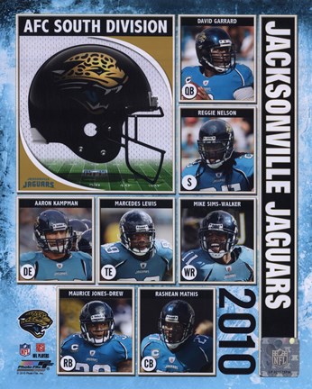 Framed 2010 Jacksonville Jaguars Team Composite Print
