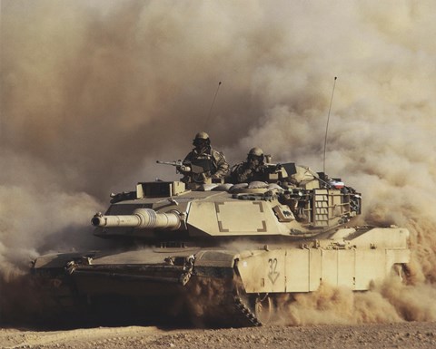 Framed M1A1 Abrams United States Army Print