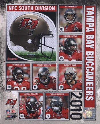 Framed 2010 Tampa Bay Buccaneers Team Composite Print