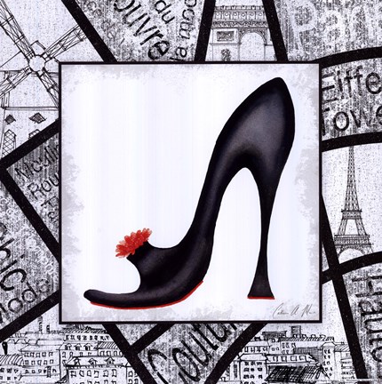 Framed City Shoes II Print