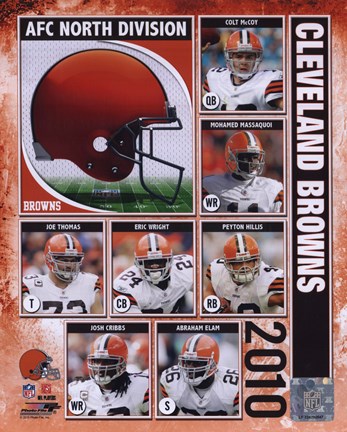 Framed 2010 Cleveland Browns Team Composite Print
