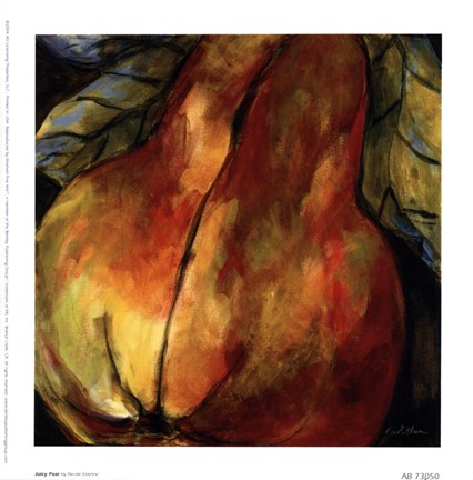 Framed Juicy Pear Print