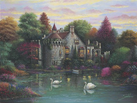 Framed Hidden Lake Chateau Print