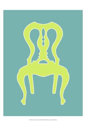 Framed Small Graphic Chair II (U) Print