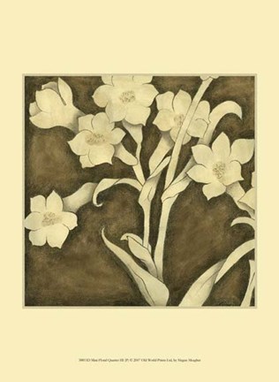 Framed Mini Floral Quartet III Print