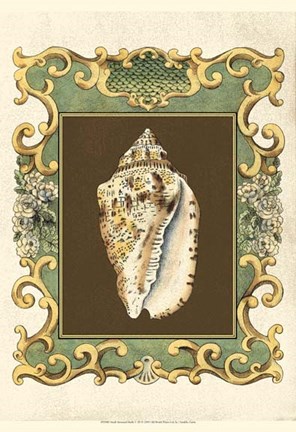 Framed Small Mermaid&#39;s Shells V Print