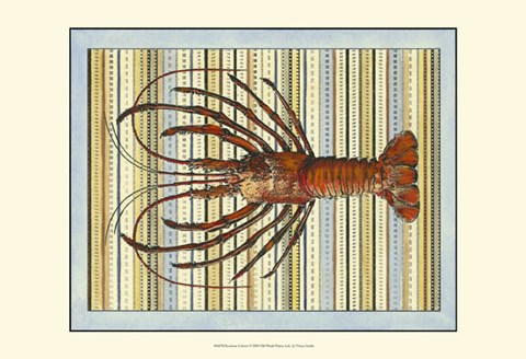 Framed Seashore Lobster Print