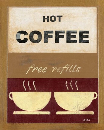 Framed Hot Coffee II Print