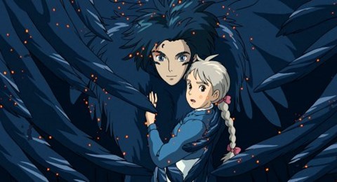 Framed Howl&#39;s Moving Castle Howl Hair Scene Print