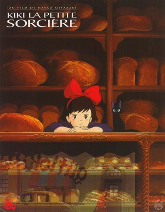 Framed Kiki&#39;s Delivery Service (French Title) Print