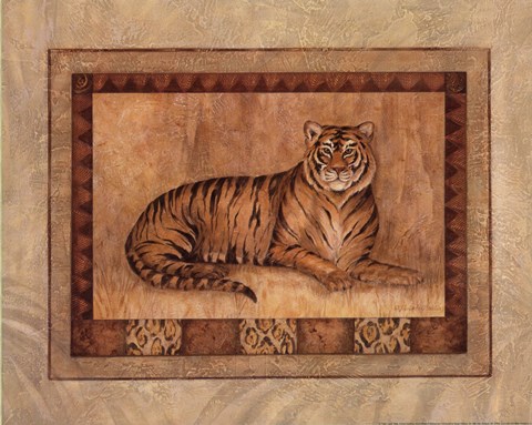 Framed Tiger - mini Print
