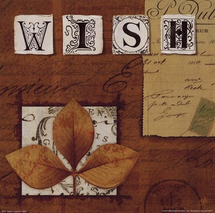 Framed Natures Journal - Wish Print