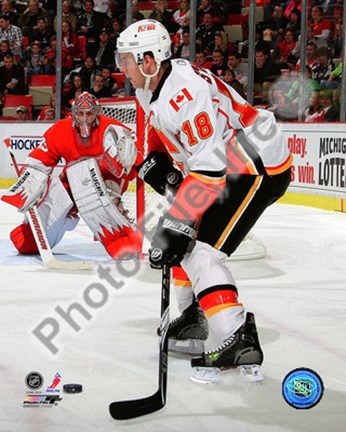 Framed Matt Stajan 2010-11 Action Print